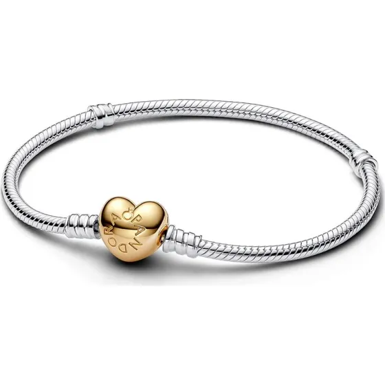 PANDORA Moments Bracelet Argent Fermoir Cœur