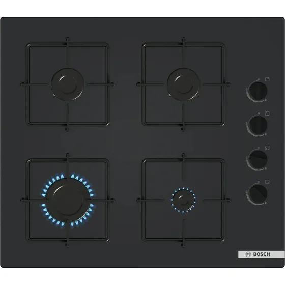 Bosch POP6B6K30-B Plaque à gaz 60 cm verre noir