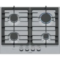 Bosch PCP6A5I90 Plaque de cuisson gaz 60 cm 4 feux inox
