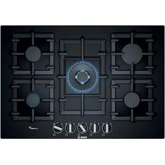 BOSCH Plaque au gaz 218533 11500W 75 cm noir verre