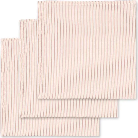 KONGES SLOJD Lot de 3 langes stripie petite rose