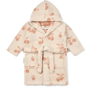 Liewood Liliana Peignoir Coton Éponge Biologique Peach/Sea Shell