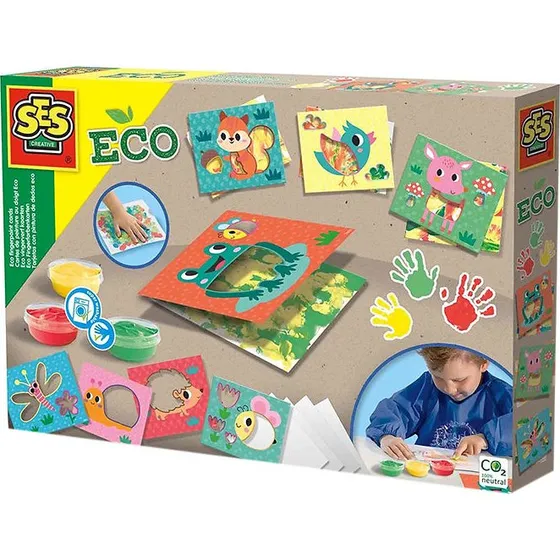 SES CREATIVE - Cartes de Peinture au Doigt Éco