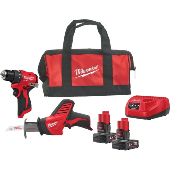 Milwaukee M12 BLPP2A-402B Kit 2 pièces 12V