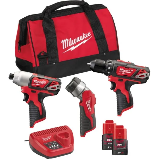Milwaukee M12 BPP3A-202B Pack 3-in-1