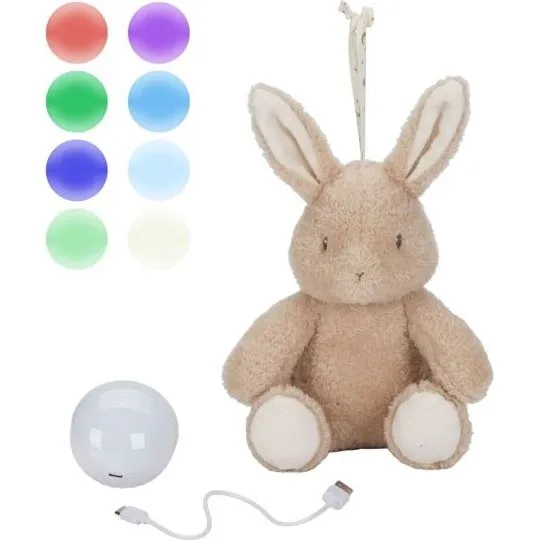 Little Dutch Lapin Newborn Peluche Musicale Lumineuse