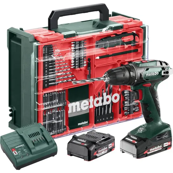 Metabo BS 18 Set 18 V Li-ion, 74 pièces