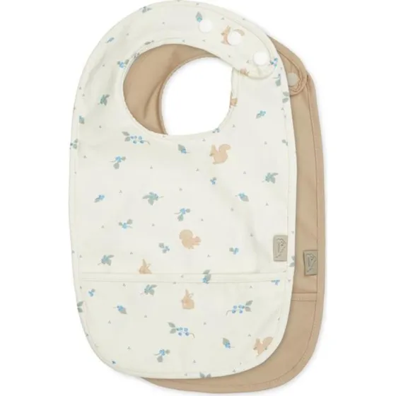 Cam Cam Copenhagen Blueberries Bib With Pocket 2-pack