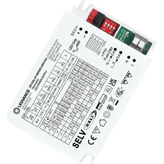 LEDVANCE LED DRIVER DALI PERFORMANCE G2 60W blanc
