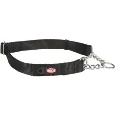 Trixie Dog Premium Collier Semi-Étrangleur Noir L-XL