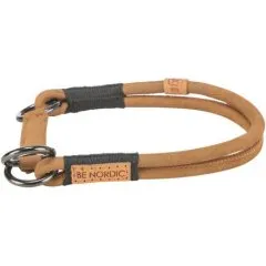 Trixie Be Nordic Collier Semi-Étrangleur Cuir Gris 50 cm