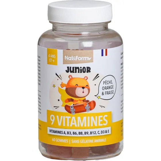 Nat & Form Junior + 9 Vitamines 60 Gommes