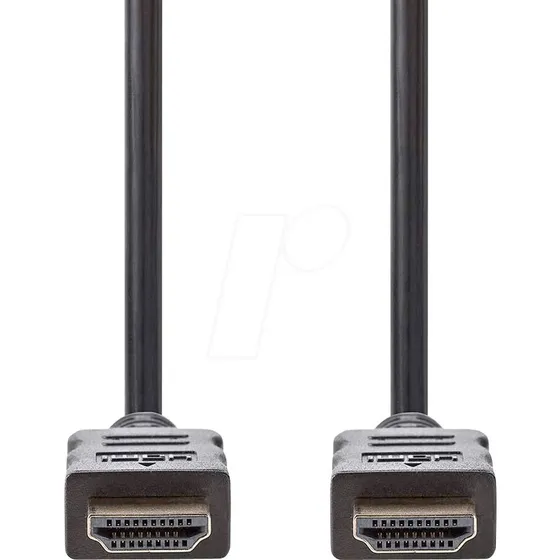 Nedis Câble HDMI 2,0 Haute Vitesse avec Ethernet 2 m Noir
