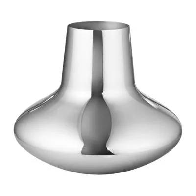Georg Jensen Vase Henning Koppel Acier Inoxydable 27 cm Argent
