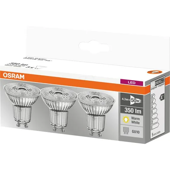 OSRAM LED PAR16 4,3 W GU10 blanc chaud