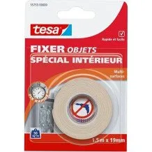 Tesa Ruban Adhésif Double-Face 19 mm x 1,5 m