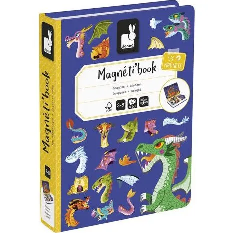 Janod Magneti'Book Dragons Violet
