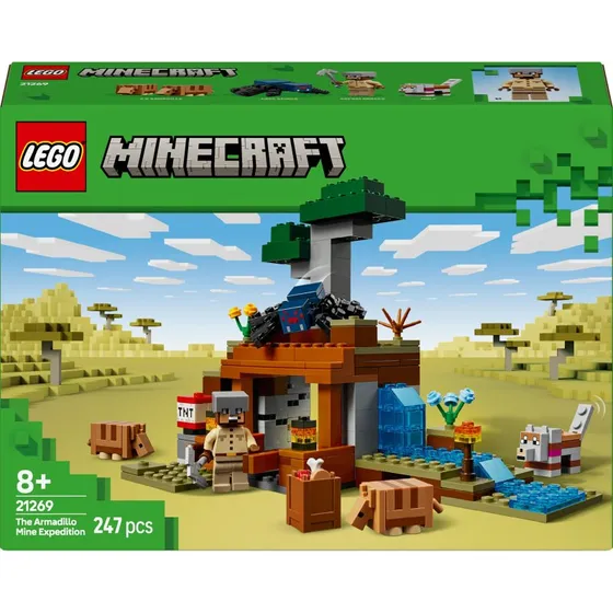 LEGO Minecraft 21269 L'expédition dans la mine du tatou