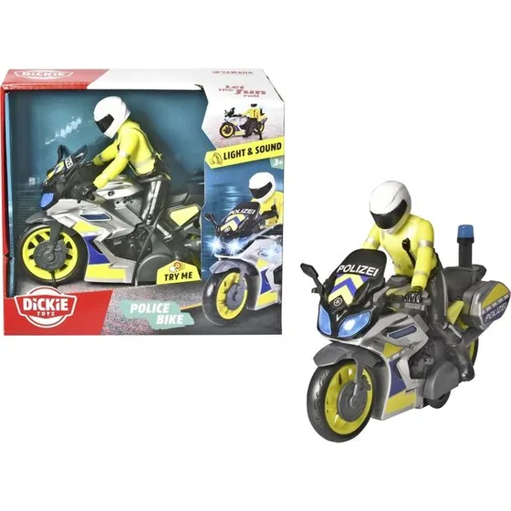 Dickie Moto de police avec sons et lumières
