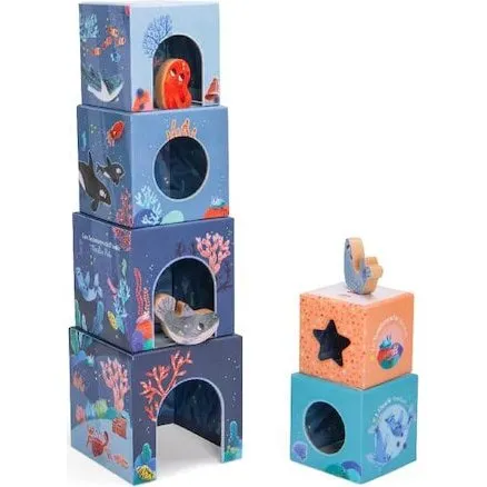 Moulin Roty - Cubes Empilables Les Aventures de Paulie