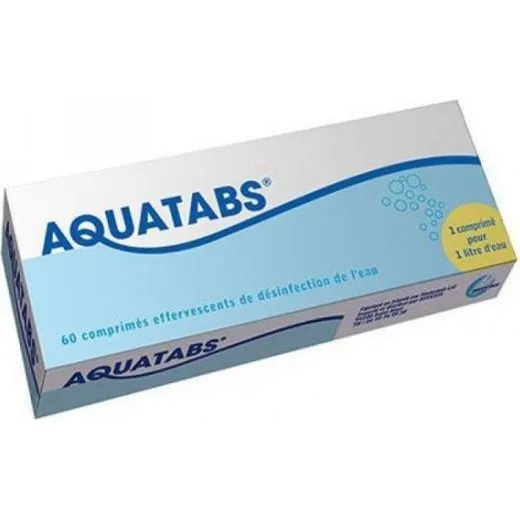 Aquatabs 60 Comprimés Effervescents