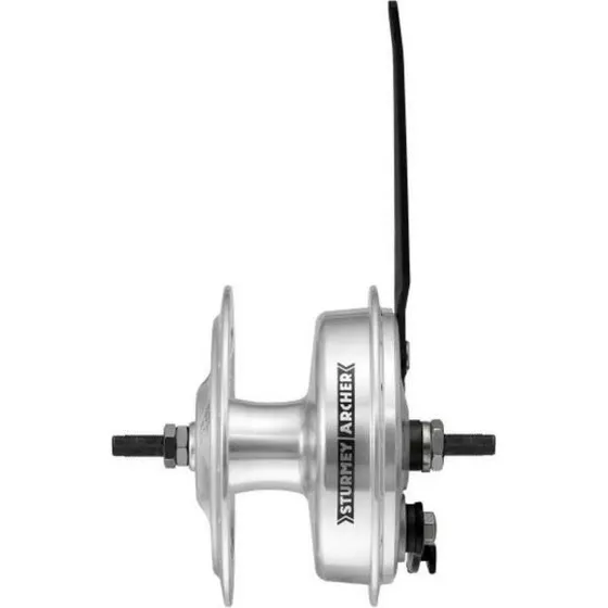 Sturmey Archer Moyeu Avant 36T Argent avec Frein à Tambour