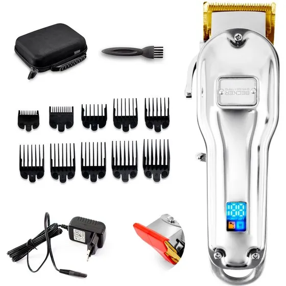 Becker TMAX Tondeuse Cheveux et Barbe Sans Fil Titane 46mm