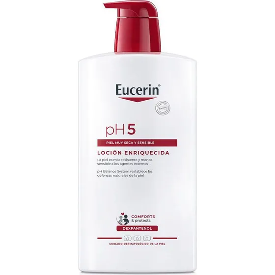 Eucerin Lotion Enrichie PH5 1000 ml pour Peaux Sches