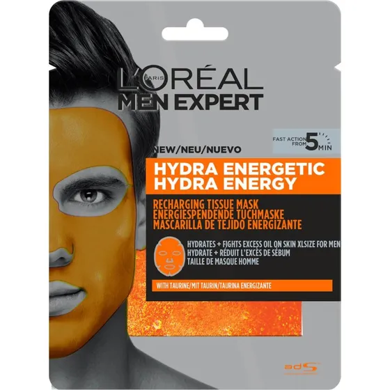 L'Oréal Paris Men Expert Hydra Energetic Masque en Tissu 30g