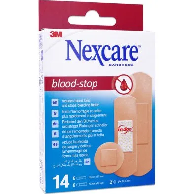 Nexcare Blood Stop 3M - Pansements Hémostatiques (14 unités)
