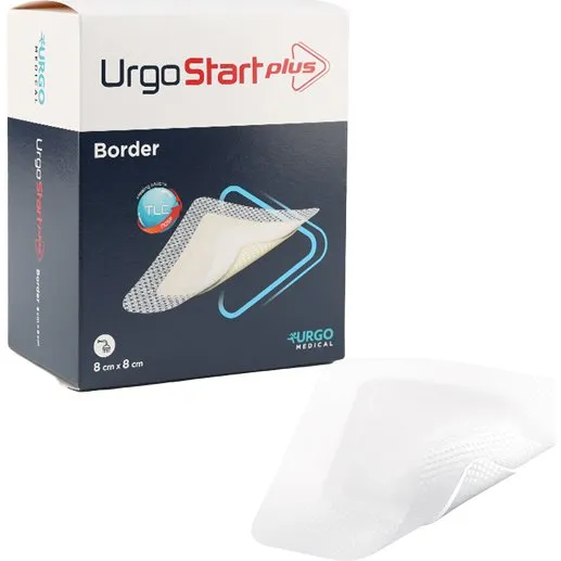 UrgoStart Plus Border 8x8 cm - 16 pansements
