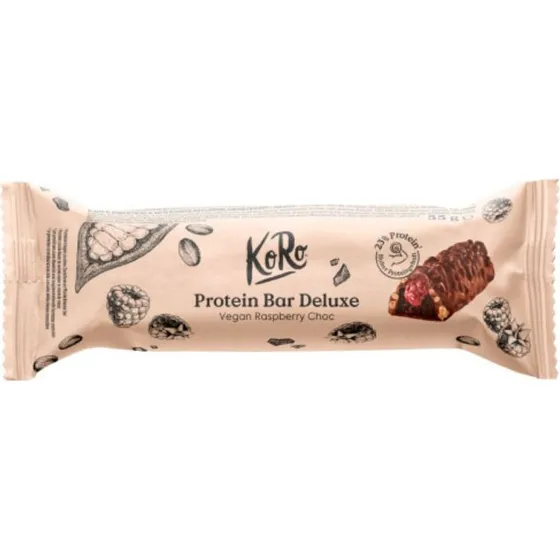 KoRo Barre Protéinée Deluxe Vegan Framboise-Chocolat 55g