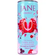 Jane Energy Boisson Pétillante Gingembre Fruits Rouges 250ml
