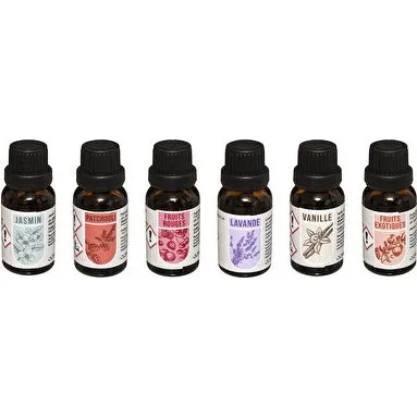 Atmosphera Lot de 6 Huiles Parfumées 15ml
