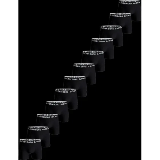 Björn Borg Cotton Stretch Boxer 12-pack Noir
