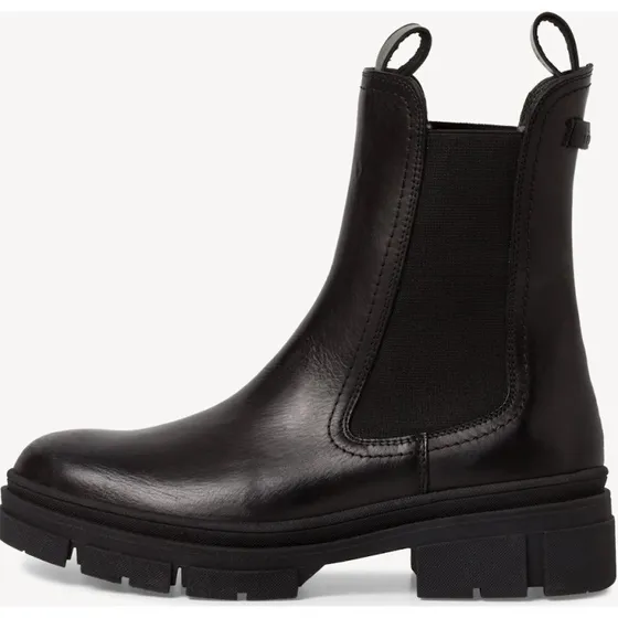Tamaris Chelsea Boots en Cuir Noir