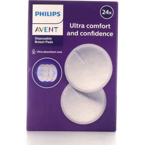 Avent Coussinets d'Allaitement Jetables Jour/Nuit x24