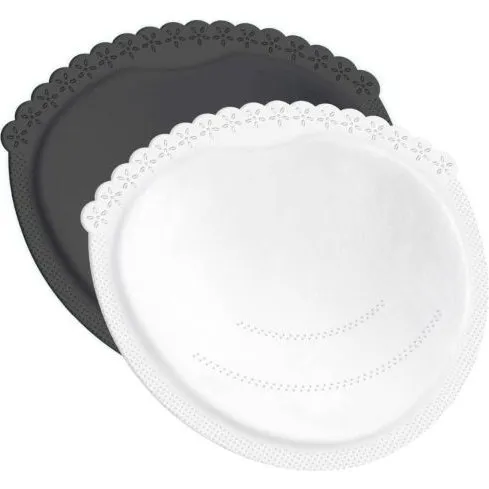 Difrax LOVI Coussinets Allaitement 40 Pièces Blanc/Noir