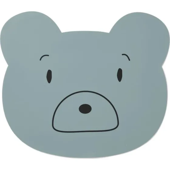 Liewood Set de table Aura Mr Bear blue fog