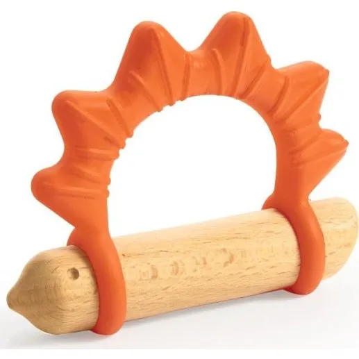 Djeco BabyPiki - Anneau de dentition en bois et silicone
