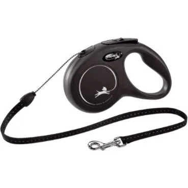 Flexi New Classic Laisse Enrouleur 3 m Noir
