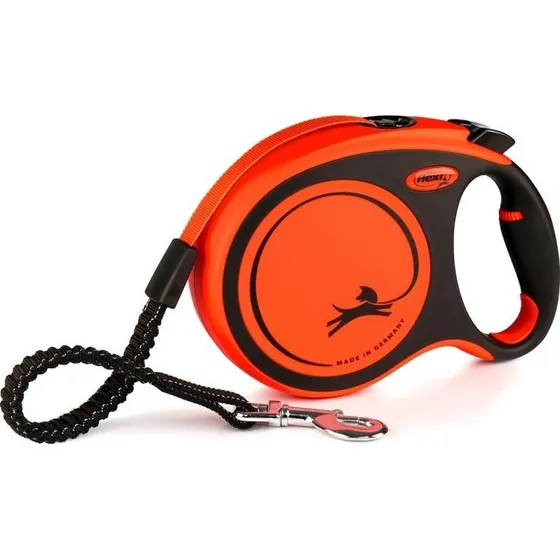 Flexi XTREME Sangle M 5 m Noir/Orange