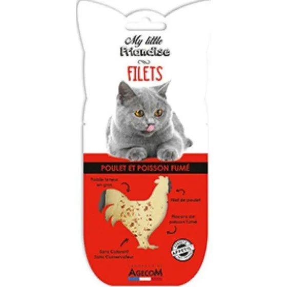 My Little Friandise Poulet & Poisson Fumé pour Chat - 30g