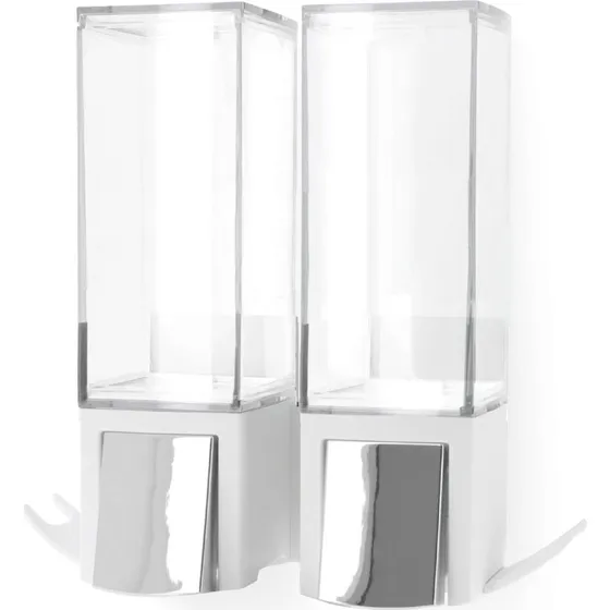 Compactor Double Distributeur de Savon Murale Blanc