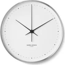 Georg Jensen Horloge Henning Koppel Ø40cm Acier Inoxydable Blanc