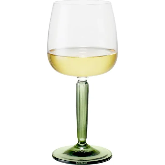 Kähler Hammershøi Verres à vin blanc 350 ml vert (lot de 2)