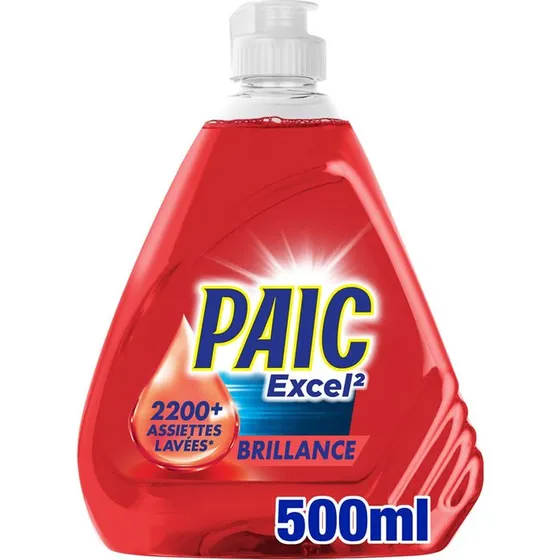 Paic Excel² Liquide vaisselle brillance 500 ml