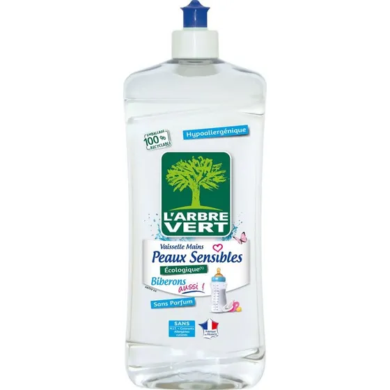 L'Arbre Vert Liquide Vaisselle Peaux Sensibles 750ml