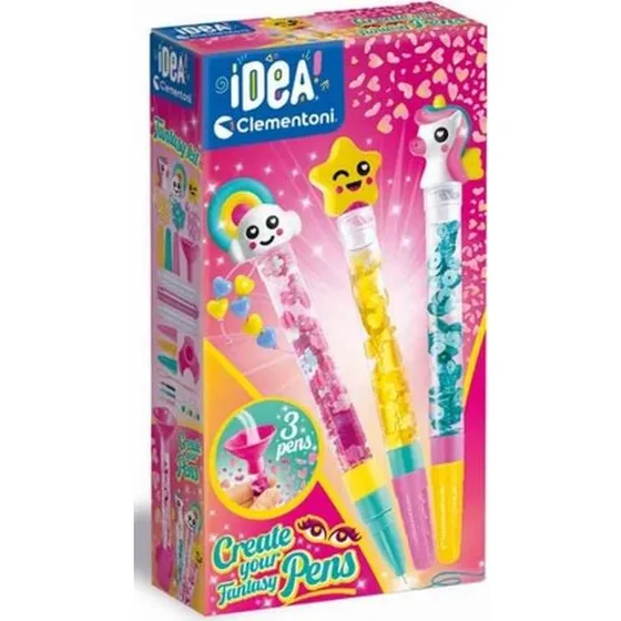Clementoni IDEA - Crée tes stylos Fantaisie (3 stylos)