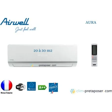 Airwell AW-HDLW009-N91 - Climatiseur réversible murale